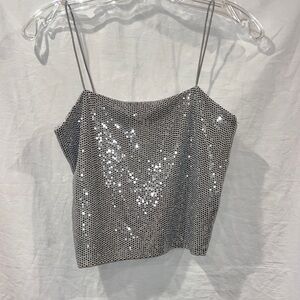 double lined sparkle top